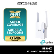TP-LINK RE505X Onemesh AX1500 WiFi 6 Dual Band Wireless AX WiFi Range Extender / Wifi Repeater / Acc
