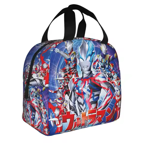Ultraman Blazar Zero Tiga Geed Trigger Decker Z Lunch Bag Women Cooler Warm Insulated Lunch Boxes fo