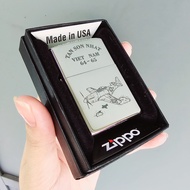 Bật Lửa Zippo Bạc Khối Sterling Máy Bay Tân Sơn Nhất Đời Armor 2022 ( Tặng Đá Bấc)
