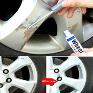 Car Wheel Scratch Touch-Up Pen Aluminum Alloy Silver Color Touch-Up Paint Self-Painting Wheel Wheel Pen