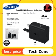 Samsung 45W Super Fast Charger Wall Adapter & 1.5M PD 3.0 PPS Type C Cable Combo for Galaxy S25/S24/