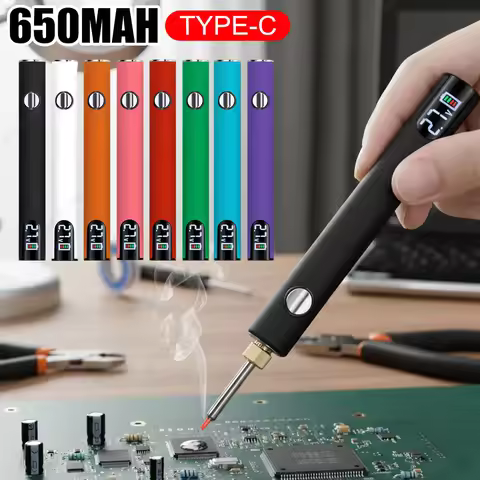 510 Thread Battery Cart Pen Adjustable Voltage Digital 510 Electric Soldering Iron 650mAh Battery El