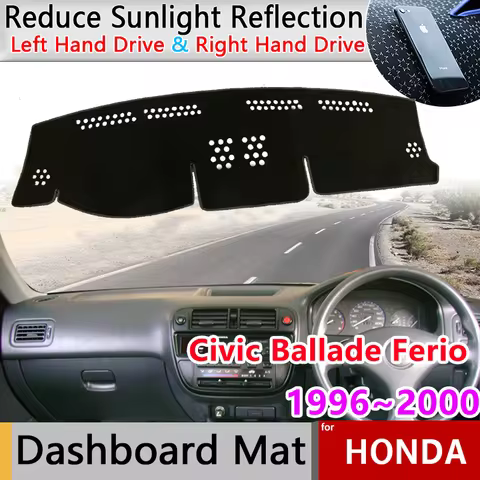 Dashboard Cover Board Mat Carpet Pad for Honda Civic Ballade Ferio MK6 EJ EK EM 1996~2000 Sunshade P