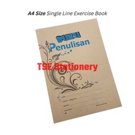 80 Pages A4 Kraft Buku Latihan Panjang / Exercise Note Book / Sains/ Science/ Penulisan/ Karangan 80