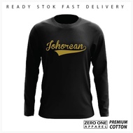 Tshirt Longsleeve Johorean Size XS - 5XL Cotton 100%