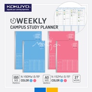 Kokuyo Campus Study Planner Notebook - A5 / B5 - WEEKLY PLANNER - 27 weeks
