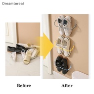 [DMT] Wall Mounted Shoe Rack Foldable Shoes Hanger Slippers Drain Storage Rack Shelf Shoe Holder Bat