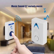 SG Home Mall LED Wireless Chime Door Bell Doorbell Wireles Remote control 32 Tune Songs