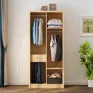 All solid wood pine furniture sliding door wardrobe1.2/1.4/1.6Two-door Wardrobe Storage