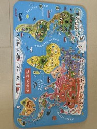 Janod World Map Wooden Puzzle for Kids