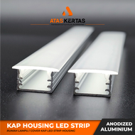 Aluminium led strip housing profile kap rumah lampu led strip