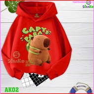 Capybara Hoodie for girls and boys Hooded shirt.AK02 -SILE