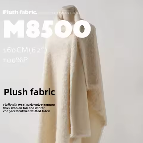 Autumn Winter Thicken Warm Soft Plush Fabric for Coat Jacket Clothing Design Diy Cloth By The Yard S