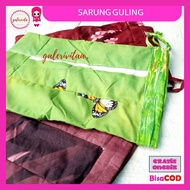 Sarung Bantal Tidur Rumbai Polos Bordir / Urung Bantal Guling Kapuk Bordiran Ukuran 50 cm x 35 cm