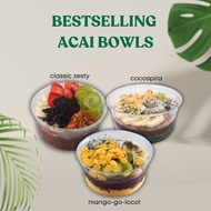 Zesty Acai - Halal Acai Bowl Bundle of 3 [MEDIUM] - Classic Zesty / Mango-Go-Loco! / CocoSpira
