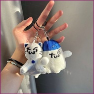 YT4 TWS HANJIN SHINYU Toast Cat Ghost Plush Doll Bag Charm Keychain Plushie Toys for kids girl
