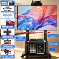 TV stand 32-90Inch Mobile TV Bracket Adjustable TV Rack Floor Base With Wheel And Tray