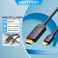 Vention Mini DP to HDMI Cable 4K 30Hz 1080P@60Hz Mini DisplayPort to HDMI Converter Video Cable for 