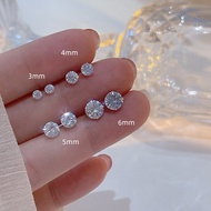 Simple White Rhinestone Ear Bone Earring Accessories Loose Diamond Men Women High-End Feeling Pierci