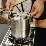 Outdoor 304 Stainless Steel Cookware Camping Picnic Equipment Full Set Cookware Camping Set Portable