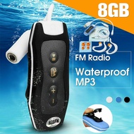 Waterproof MP3 Player IPX8 Swimming Music Player with Clip Underwater Headphones for Swimming Running Jogging