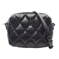 【二手】巴黎世家 (Balenciaga) BALENCIAGA單肩相機包 616060 黑色皮革相機包 女士二手