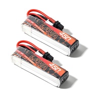 BETAFPV 2pcs LAVA 450mAh 2S 7.6V LiHV 75C FPV Lipo Battery with XT30 Connector, Rechargable Lipo Bat