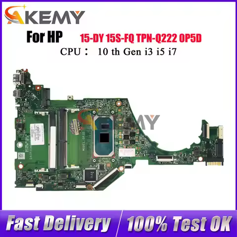DA0P5DMB8C0 Laptop Motherboard For HP 15-DY 15S-FQ With i3 i5 i7 10th Gen CPU DDR4 L71756-601 L71757