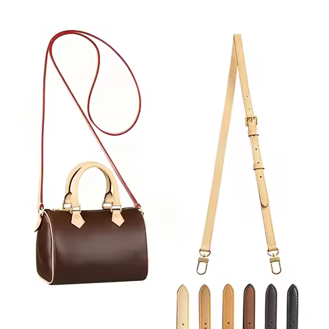 Leather Adjustable Crossbody Strap for LV Speedy/Madeleine/Alma/Wallet/Pochette, Purse Bag Strap Rep