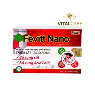 FEVITT NANO 4M iron supplement pills support hematopoiesis, improve anemia - Box of 30 pills - Vital