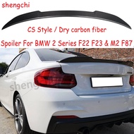 M2 F87 F22 CS Style Dry Carbon Fiber Rear Trunk Spoiler For BMW 2 Series F22 F23 F87 220i 228i M235i