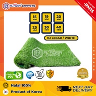 Al Aqsa Carpet Rumput Tiruan 15mm 20mm 25mm 30mm 40mm UV Protection Grass Carpet Indoor Outdoor Deco