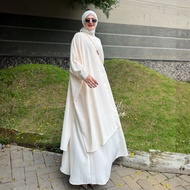 Syerine Marbella Anti-UV Seamless Batwing Skirt Set One Set Batwing Malay by Diarletta Modest Wear M