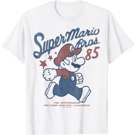 Novel F169 Nintendo Super Mario Brothers '85 Vintage Stars T-Shirt - Baju - T-Shirt - T-Shirt - Adul