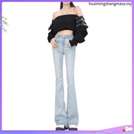 seluar bootcut woman slack bootcut woman Slim Fit Black High-Waist Flare Jeans for Women - Summer St