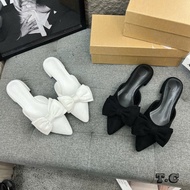 Super hot velvet bow clogs have arrived, my dear, fabric, soft sole lining, very comfortable to wear