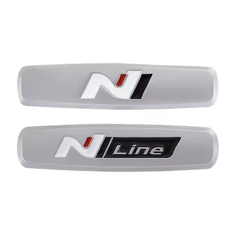3D Metal N Line Logo Car Sticker Seat Emblem Badge For Hyundai N Avante Sonata Elantra i30 i20 Tucso