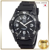 Citizen Q&Q Sports Watch VR44-001 Men's Black 10 ATM Water Resistant