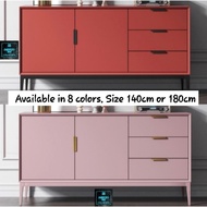 LYZA red pink cabinet storage green sideboard kitchen tv console tv cabinet