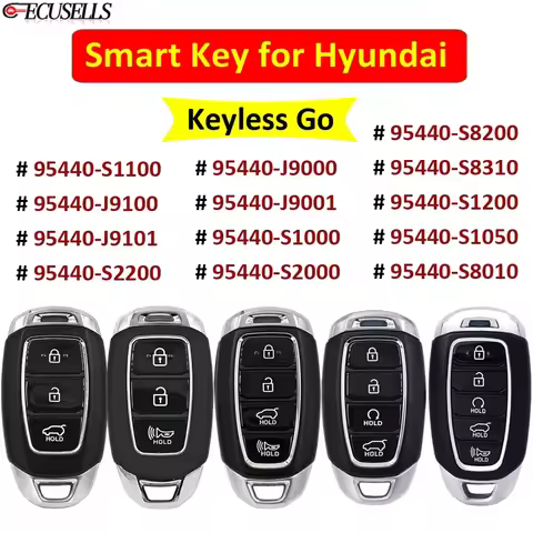 Ecusells Remote Car Key 433MHz ID47 Chip P/N: 95440-S1100 S1000 S2000 S2200 J9100 J9101 J9001 for Hy