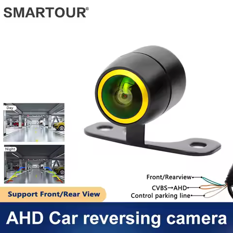 AHD Car Rear View Camera HD Night Vision Reversing Automatic Parking Monitor CCD Waterproof Wide Ang