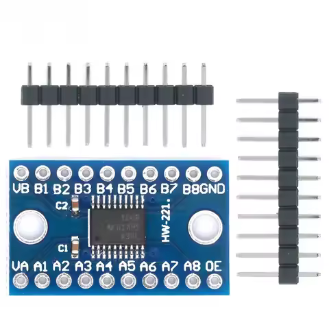 8-Channel TXS0108E Logic Level Shifter Module – Bi-Directional 3.3V/5V Converter for Arduino, Raspbe