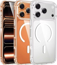 WSKEN โปร่งใส Magnetic เคส iPhone 17ProMax 17Pro เคสโทรศัพท์ แม่เหล็ก 2025 โปร่งใสเป็นพิเศษ Case ไอโ