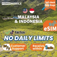 [Yoho] Malaysia & Indonesia eSIM | No Speed Reduction! 3-30 Days, 3-20GB | Yoho Mobile Official Stor