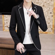 GUKENRO Suits Set For Men solid color 2026 Korean Slim Groomsmen Groom Formal Evening Dinner Dress M