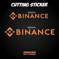Sticker binance cutting sticker