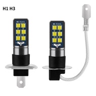 Car LED high brightness fog light H1 H3  3030 12SMD high-power LED front fog light running light(2PC