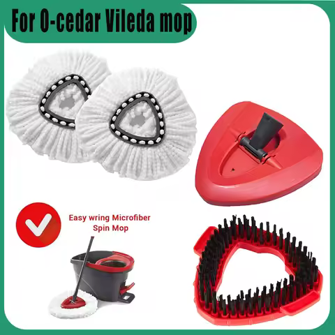 Spin Mop Pads for Vileda O-Cedar EasyWring 1-Tank System Replace Heads Mop Refills Microfiber Mop He