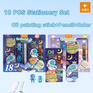 18Pcs Pencil Case Set Art Drawing Set with Pencil for Kids Drawing Crayon Pencils for Kid Stationer