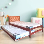 Queen/Single Bedframe Chesterfield Bed, Storage Bed, katil skali laci, Katil kayu double, Queen Soli